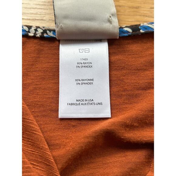 Anthropologie Dolan Wrap Rust Tshirt Medium‎ - Picture 6 of 6